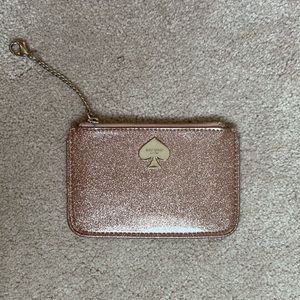 Kate Spade Wallet Keychain Sparkly Pink!